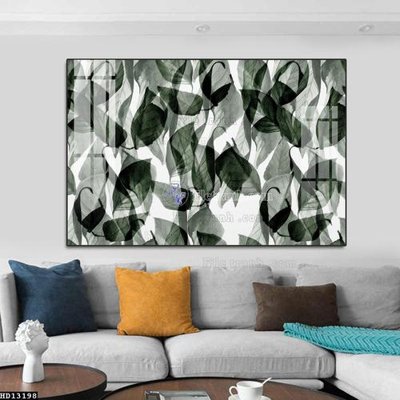 File gốc in tráng gương File tranh hiện đại pha lê gương HD13198 chi tiết