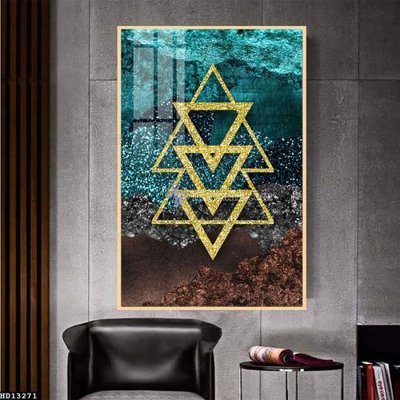 File gốc File tranh hiện đại pha lê gương HD13271 (PNG) không nền chất lượng