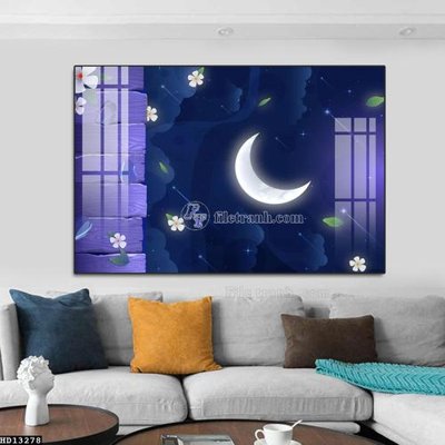 Download file File tranh hiện đại pha lê gương HD13278 (gốc) in mica cao cấp