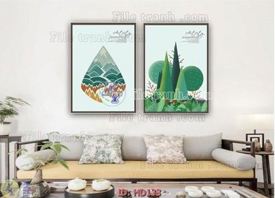 File tranh trang trí File tranh hiện đại HD133 (file gốc)
