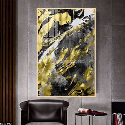 File in lụa File tranh hiện đại pha lê gương HD13302 (phong cảnh) File tranh hiện đại pha lê gương HD13302