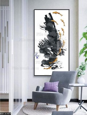 Tải file File tranh hiện đại pha lê gương HD13359 (gốc) làm tranh trang trí