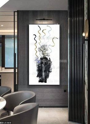 File gốc in ấn File tranh hiện đại pha lê gương HD13360 chất lượng vượt trội