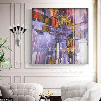 File tranh File tranh hiện đại pha lê gương HD13411 (ảnh gốc) không bị mờ