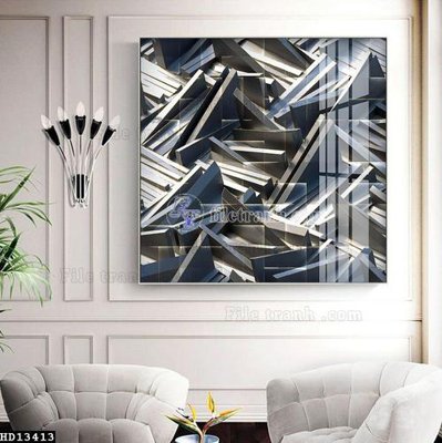 Tải file File tranh hiện đại pha lê gương HD13413 (gốc) làm file thiết kế