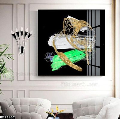 File PSD File tranh hiện đại pha lê gương HD13437 (gốc) nhiều lớp (multi-layer)