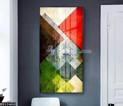 File in trần File tranh hiện đại pha lê gương HD13466 (bản gốc 3D) sống động