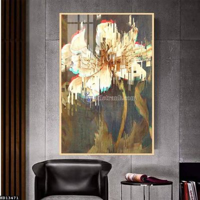 Ảnh mô tả file gốc in mica File tranh hiện đại pha lê gương HD13471