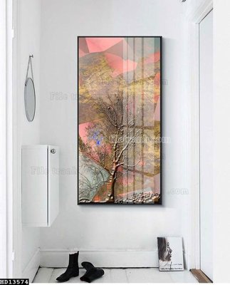 File PSD File tranh hiện đại pha lê gương HD13574 (bản gốc) dễ dàng edit