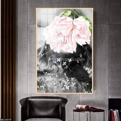 File gốc File tranh hiện đại pha lê gương HD13579 (in lụa) cao cấp