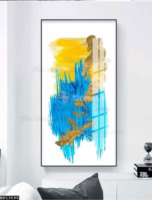 File gốc File tranh hiện đại pha lê gương HD13595 (in lụa) tranh mã đáo
