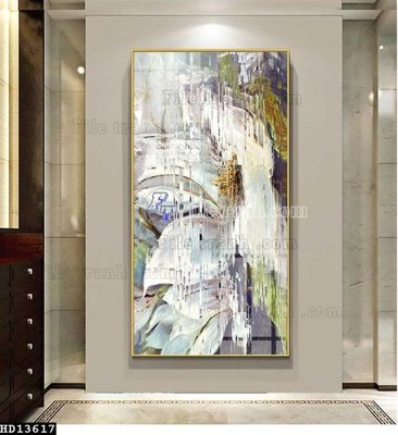File gốc in ấn File tranh hiện đại pha lê gương HD13617 độ phân giải cao