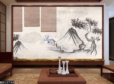 Ảnh gốc File tranh hiện đại pha lê gương HD13738 (nét căng) in mica