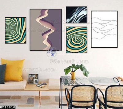 Tải file File tranh hiện đại pha lê gương HD13810 (gốc) làm file thiết kế