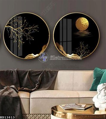 File ảnh File tranh hiện đại pha lê gương HD13813 (gốc) in poster