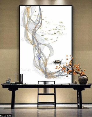 Ảnh gốc File tranh hiện đại pha lê gương HD13828 (siêu chi tiết) để in ấn