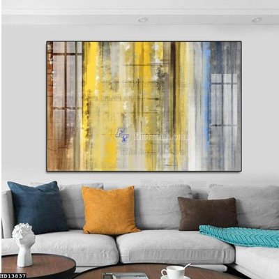 File tranh File tranh hiện đại pha lê gương HD13837 (gốc) in vải canvas