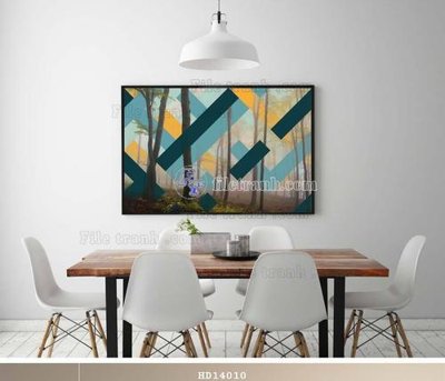 Ảnh gốc File bộ tranh treo hiện đại HD14010 (siêu chi tiết) để in ấn