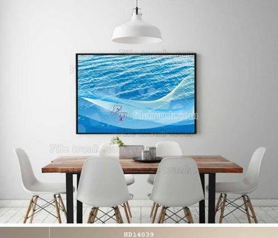 File tranh File bộ tranh treo hiện đại HD14039 (ảnh gốc) in trần nhà