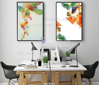 File PSD File bộ tranh treo hiện đại HD14065 (bản gốc) độ phân giải cao
