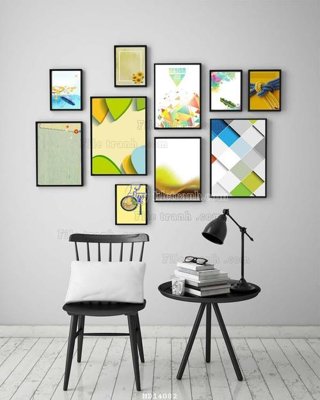 File tranh File bộ tranh treo hiện đại HD14082 (gốc) chủ đề tĩnh vật