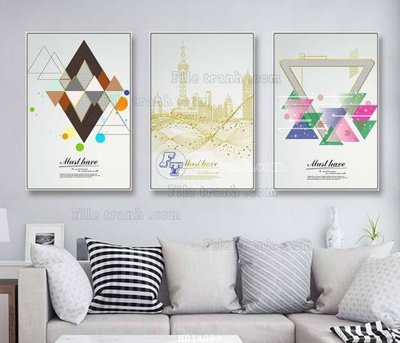 Tải file File bộ tranh treo hiện đại HD14089 (PSD) cho in tranh 3D