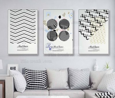 File gốc File bộ tranh treo hiện đại HD14095 (in mica) trang trí