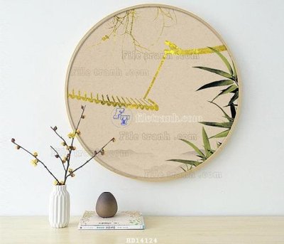 Ảnh gốc file in lụa File bộ tranh treo hiện đại HD14124 chi tiết