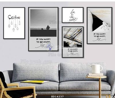 File PSD File bộ tranh treo hiện đại HD14237 (bản gốc) độ phân giải cao
