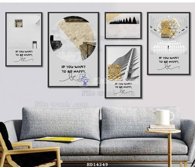 Tải file File bộ tranh treo hiện đại HD14249 (ảnh gốc) in tranh kính