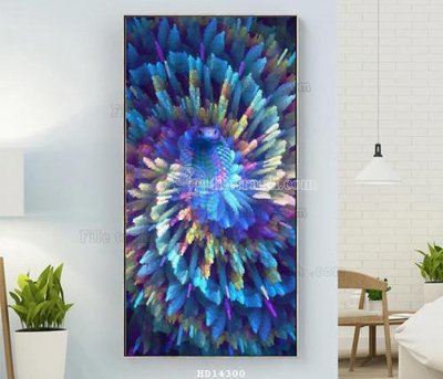 File in trần File bộ tranh treo hiện đại HD14300 (bản gốc) phong cảnh