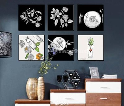 File gốc File bộ tranh treo hiện đại HD14315 (in tráng gương) sang trọng