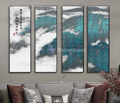 File gốc File bộ tranh treo hiện đại HD14374 (chuẩn CMYK) cho nhà in