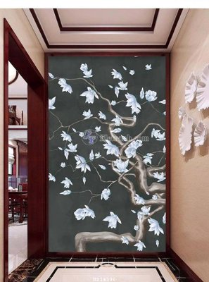 Tải file File bộ tranh treo hiện đại HD14396 (gốc) chủ đề hoa sen