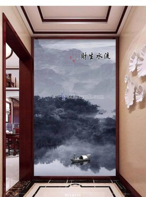 File tranh gốc in trần nhà File bộ tranh treo hiện đại HD14398 3D