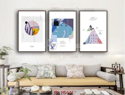 File tranh gốc PSD File tranh hiện đại HD144 còn nguyên layer