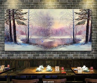 Download file gốc File bộ tranh treo hiện đại HD14509 (in lụa) hoa lá