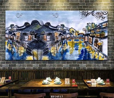 File PSD in ấn File bộ tranh treo hiện đại HD14517 (chất lượng cao)