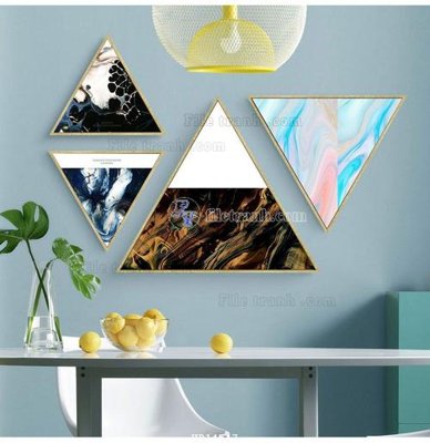 File gốc File bộ tranh treo hiện đại HD14547 (in lụa) trang trí tường