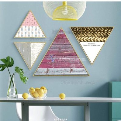 File in trần File bộ tranh treo hiện đại HD14569 (bản gốc) hoa văn