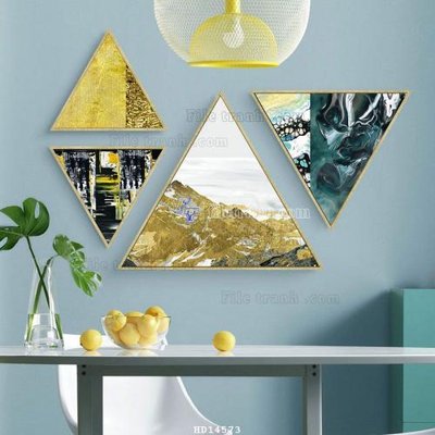 File ảnh File bộ tranh treo hiện đại HD14573 (gốc) in backdrop sự kiện