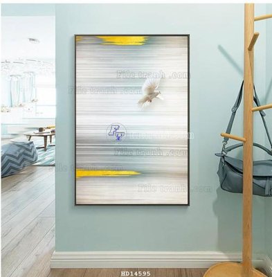 File in trần File bộ tranh treo hiện đại HD14595 (file gốc) phong thủy