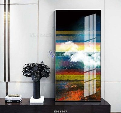 Tải file gốc in lụa File bộ tranh treo hiện đại HD14607 siêu nét