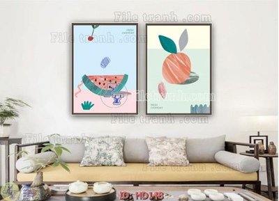 File gốc File tranh hiện đại HD148 (trang trí) phòng ngủ