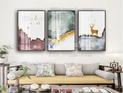 File gốc in tráng gương File tranh hiện đại HD158 chi tiết