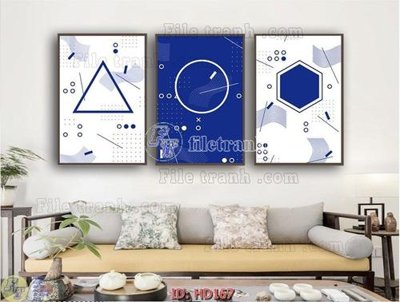 File ảnh File tranh hiện đại HD167 (gốc) in PP, decal