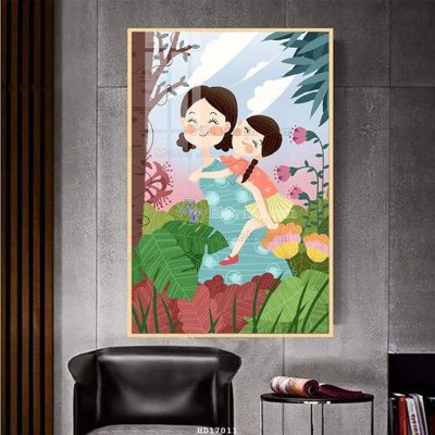 File ảnh File tranh treo hiện đại HD17011 (gốc) in decal dán tường
