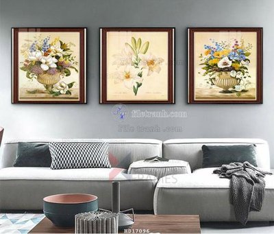 File tranh gốc PSD File tranh treo hiện đại HD17096 còn nguyên layer
