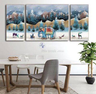 File gốc File tranh treo hiện đại HD17159 (phong cách) châu Âu