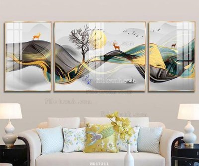 File tranh File tranh treo hiện đại HD17211 (bản gốc) treo quán cafe